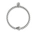Cerf-volant | Argent | Bracelet à breloques en cristal